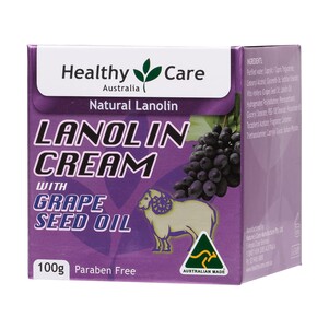 (PRE ORDER) Healthy Care Lanolin Cream With Grape Seed 100g shelf life 2yrs